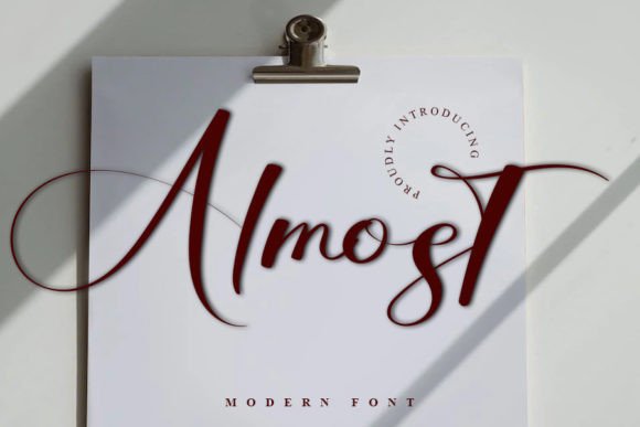 Almost Font: A Charming Script for Editorial Design