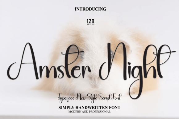 Amster Night Font for Editorial Design and Creative Publishing