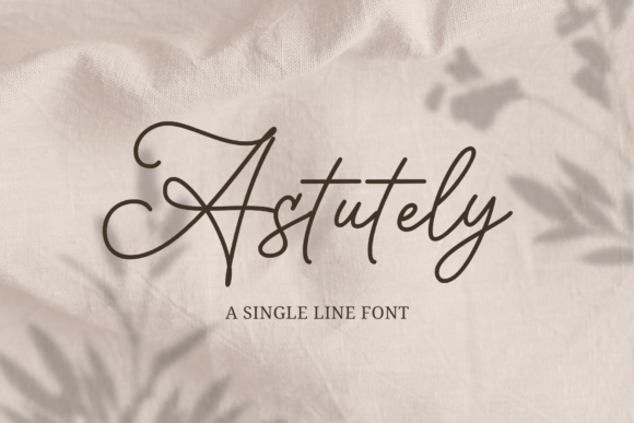 Astutely Font for Handmade and Commercial Craft Designs