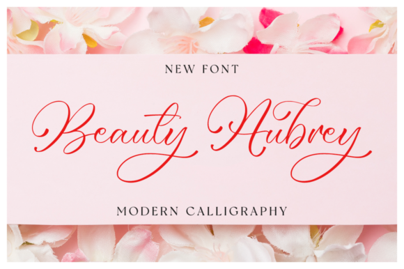 Beauty Aubrey Font for Wedding Invitations and Elegant Branding