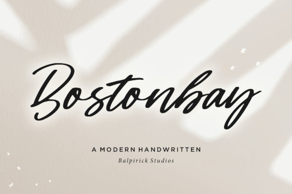 Bostonbay: A Handwritten Font for Beautiful, Personalized Designs