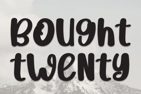 Bought Twenty: A Friendly Handwritten Font for Business