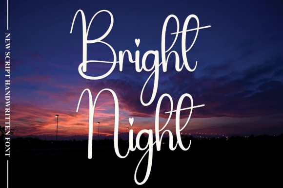 Bright Night Font for Creative Branding Projects