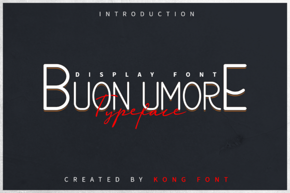 Buon Umore Font for Modern Marketing and Design