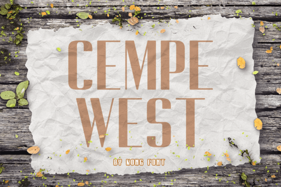 Cempe West Font for Creative Projects