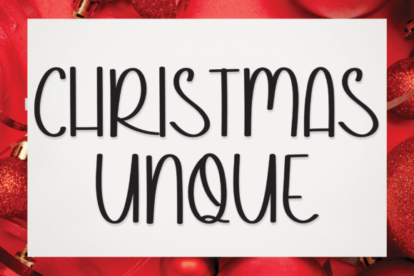 Christmas Unque: A Sweet Script Font for Web Design and Branding