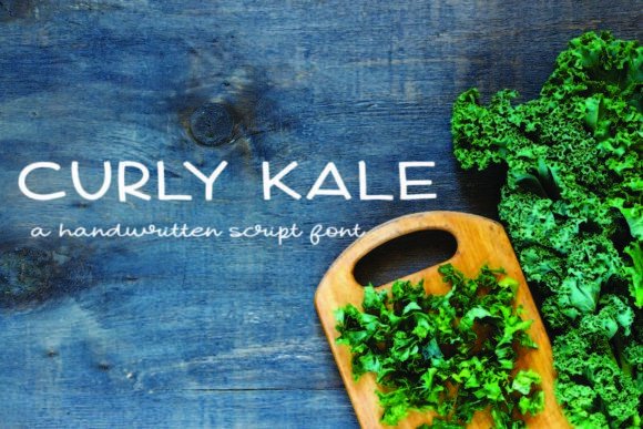 Curly Kale Font for Marketers and Creators