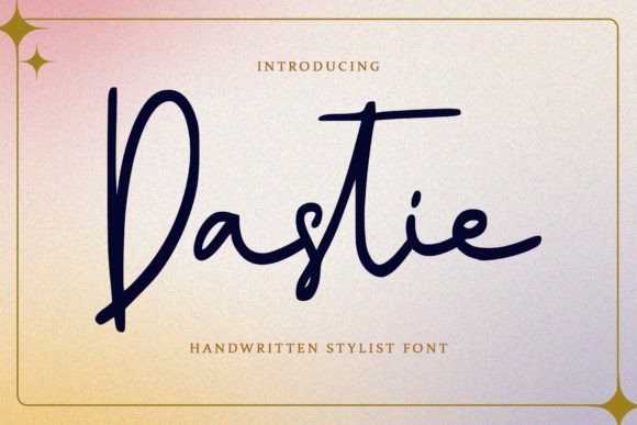 Dastie Font: A Handwritten Script for Creative Craft Projects