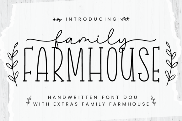 Family Farmhouse Font: A Chic Touch for Editorial Design