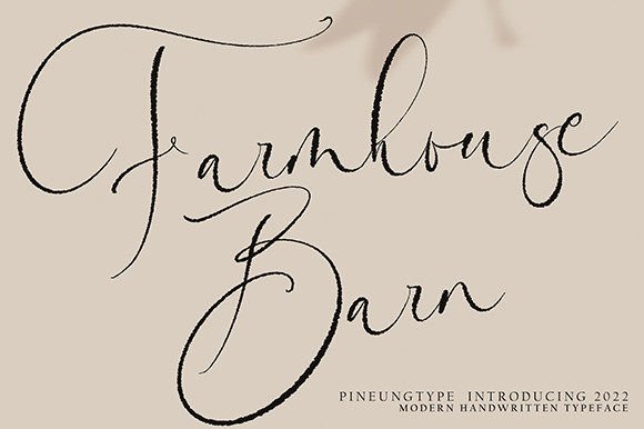 Farmhousebarn Font: A Handwritten Script for Timeless Web Design
