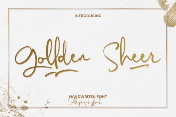 Gollden Sheer Font: Elevating Handmade and Digital Designs