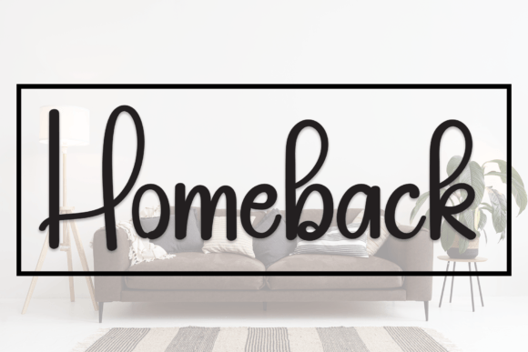 Homeback: A Script Handwritten Font for Editorial Design