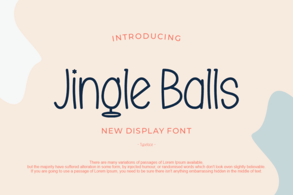Jingle Balls Font for Creative Makers and Designers