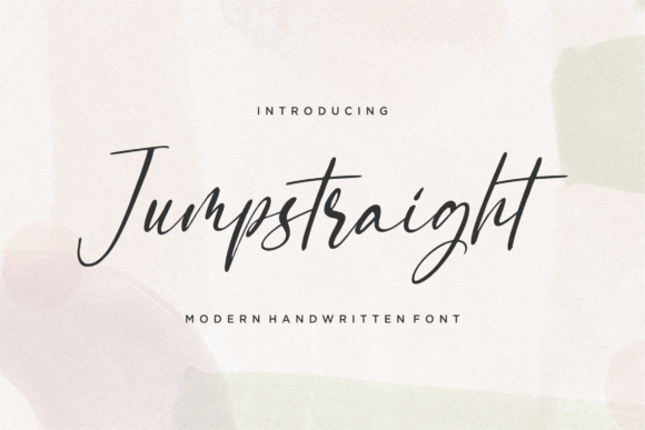 Jumpstraight: A Modern Handwritten Font for Creative Branding