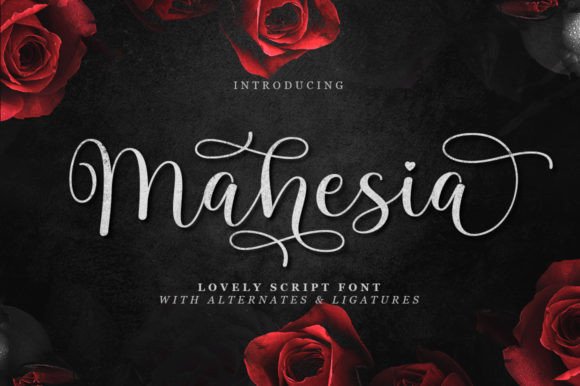 Mahesia Font: A Beautiful Script Handwritten Type for Design Projects