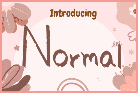 Normal Font: A Quirky Handwritten Typeface for Polished Branding