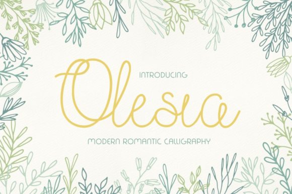 Olesia Handwritten Font
