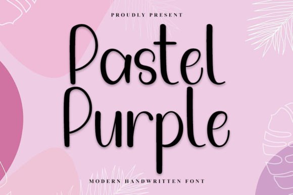 Pastel Purple Font: A Timeless Handwritten Typeface for Creative Projects