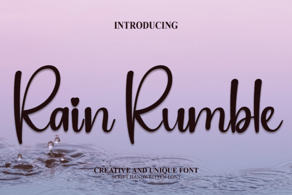 Rain Rumble Font for Creative Branding Projects