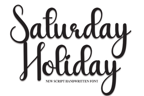 Saturday Holiday Font: A Handwritten Typeface for Creative Makers