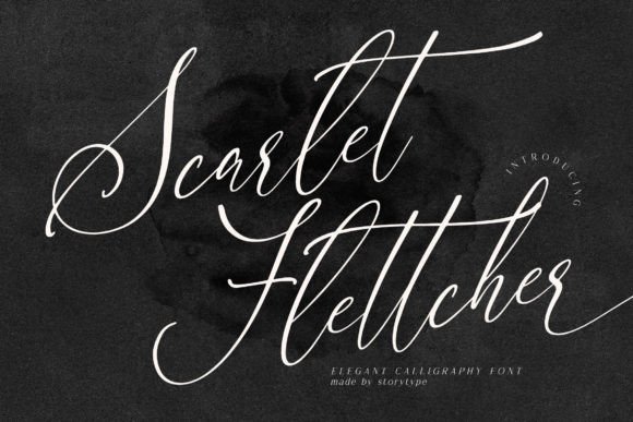 Scarlet Flettcher – A Luxurious Calligraphy Font for Web Design