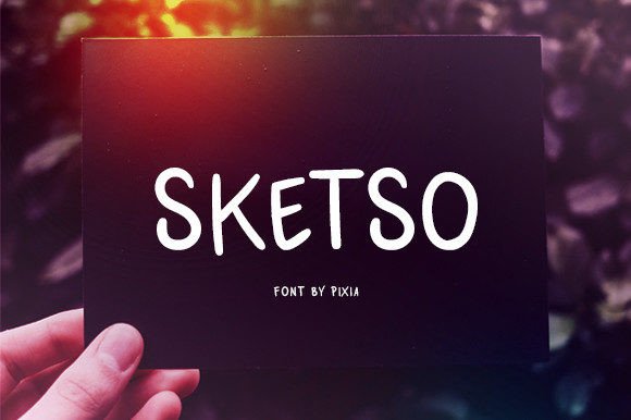 Sketso: Handwritten Font for Creative Projects