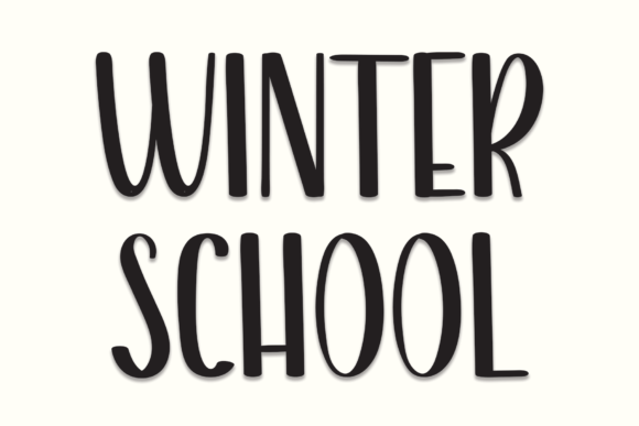 Winter School Font: A Script Handwritten Typeface for Modern Web Design