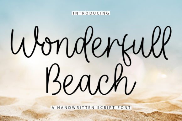 Wonderfull Beach Font for Romantic and Luxurious Craft Projects